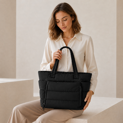 The Harper Quilted Tote