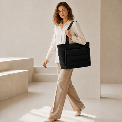 The Harper Quilted Tote