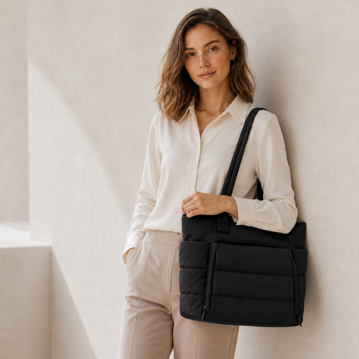 The Harper Quilted Tote