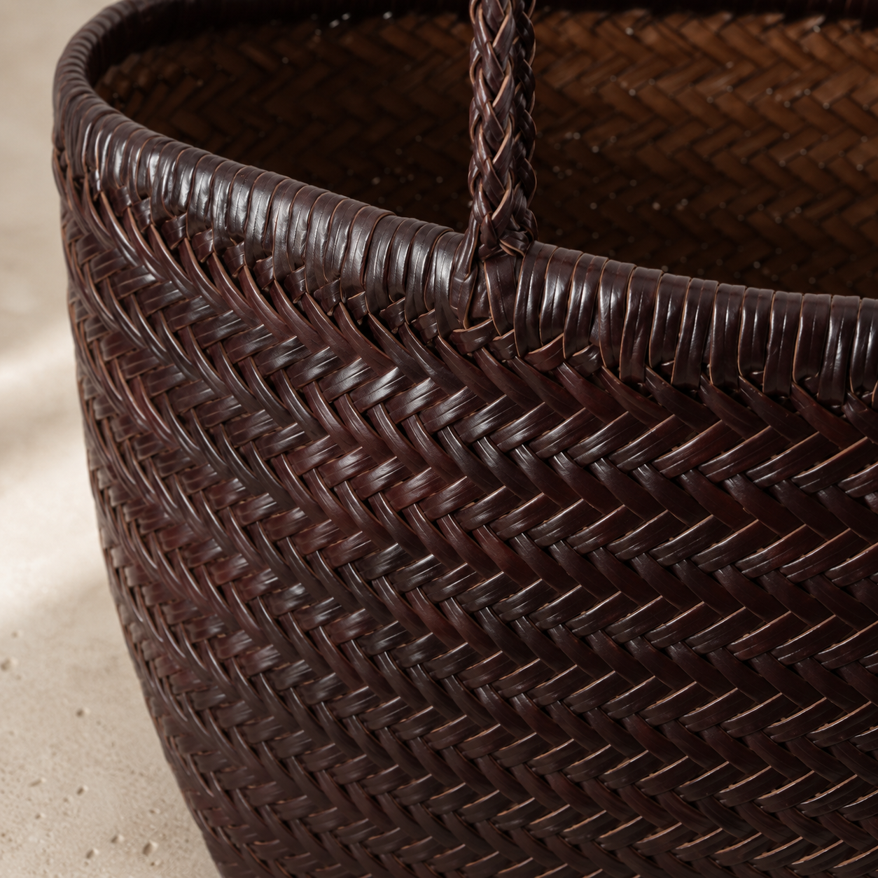 The Siena Woven Leather Tote
