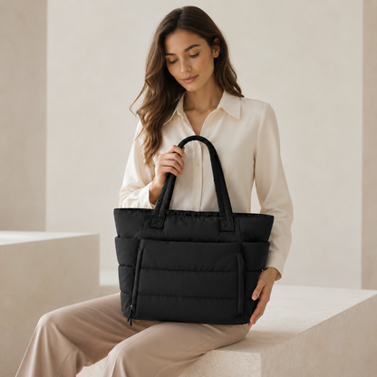 The Harper Quilted Tote