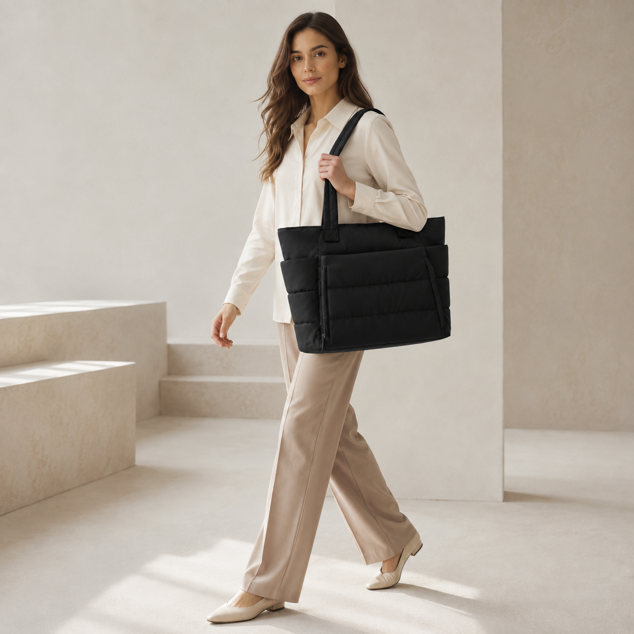 The Harper Quilted Tote