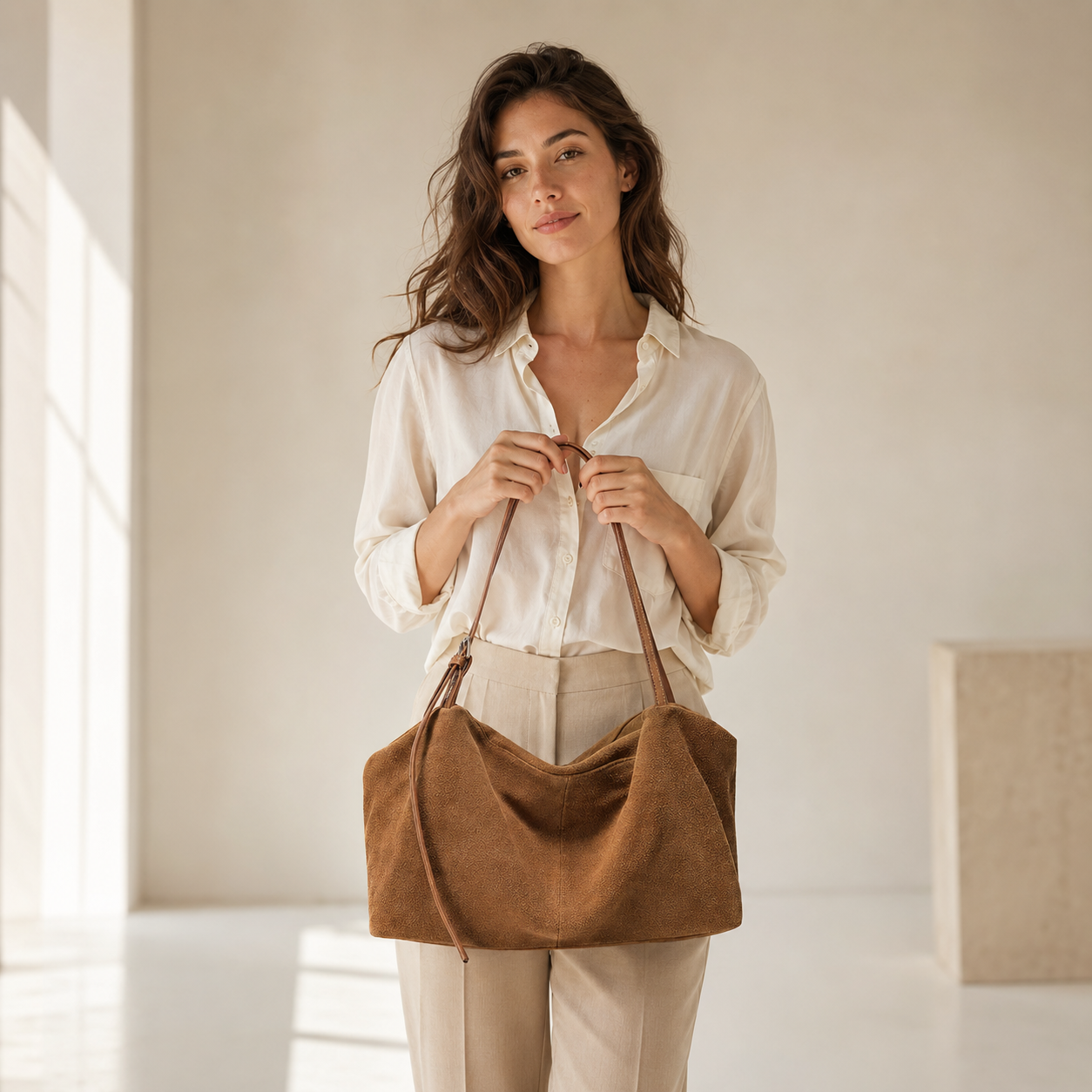The Florence Suede Shoulder Bag